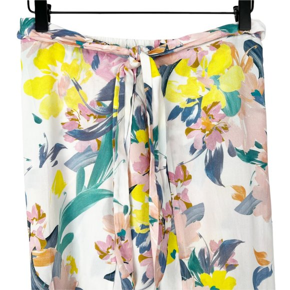 Anthropologie High Rise Boho Floral Wide Leg Flowy Relaxed Fit Bohemian Pants - Picture 5 of 11